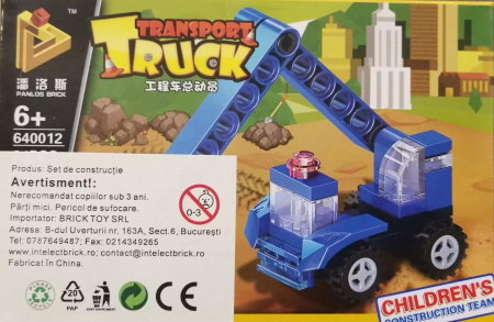 Jocuri - Transport truck set lego excavator albastru