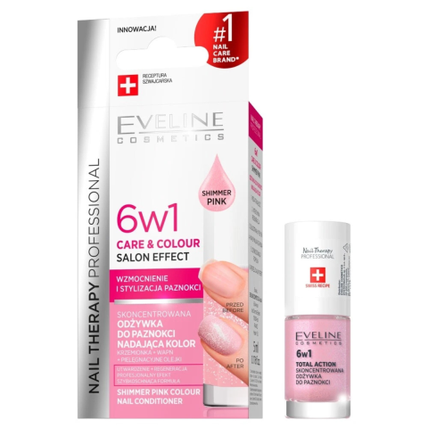 Ingrijire Personala & Cosmetice - Tratament pentru unghii 6 in 1, Eveline Cosmetics , Care & Colour, 5 ml