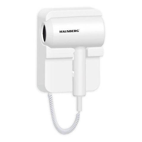 Ingrijire Personala & Cosmetice - Uscator de par Hausberg HB-260AB cu montaj pe perete, 1200 W, 2 trepte de viteza