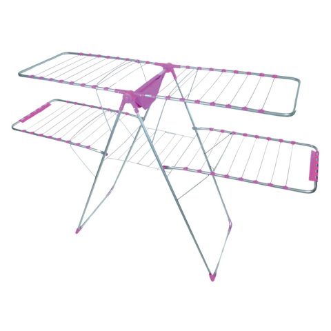 Casa, Gradina & Bricolaj - Uscator de rufe metalic Genius Dublu Maestro ERTONE G95U, 130x60x123 cm, pliabil