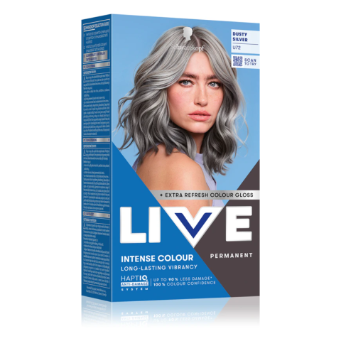 Ingrijire Personala & Cosmetice - Vopsea de par permanenta Schwarzkopf Live Intense Colour, U72 Dusty Silver, 165 ml