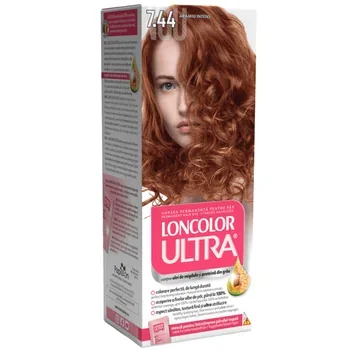 Ingrijire Personala & Cosmetice - Vopsea de par permanenta Loncolor Ultra, Aramiu intens, 7.44, 110 ml