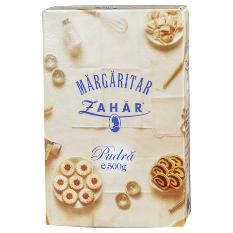 Alimente de baza - Zahar pudra Margaritar, 500 g