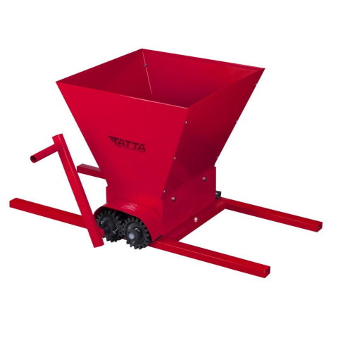 Casa, Gradina & Bricolaj - Zdrobitor de struguri manual Tatta TZ1802RS, Metalic, 300 Kg/h