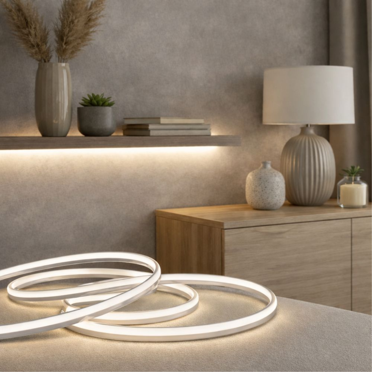 Banda LED COB 300LED/m 12W/m IP20 4000K 12V, Spin SPN6815, 5m, 1 buc [1]