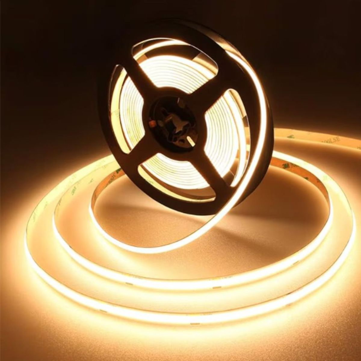 Banda LED COB 320LED/m 12W/m IP20 3000K 24V PCB 8mm, Spin SPN6817, 5m/rola [0]
