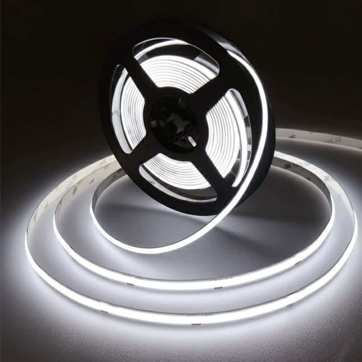 Banda LED COB 320LED/m 12W/m IP20 4000K 24V PCB 8mm, Spin SPN6818, 5m/rola [0]