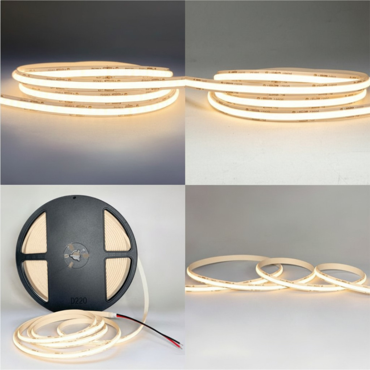 Banda LED Fcob 10w/m Lumina Calda, Spin SPN6824, 5m/rola [1]