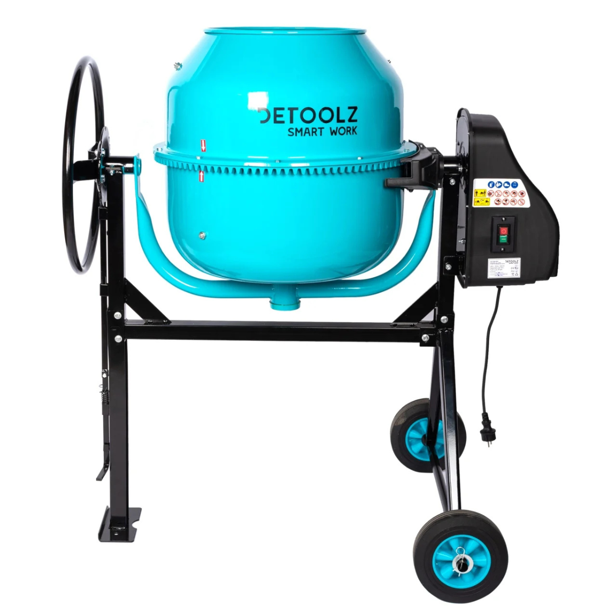 Betoniera Detoolz 160L, 1000W, cu roti si coroana de fonta [0]
