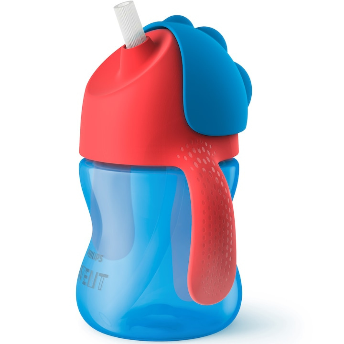 Cana cu pai flexibil Philips Avent, +9 luni, albastru, 200 ml, SCF796/01 [1]