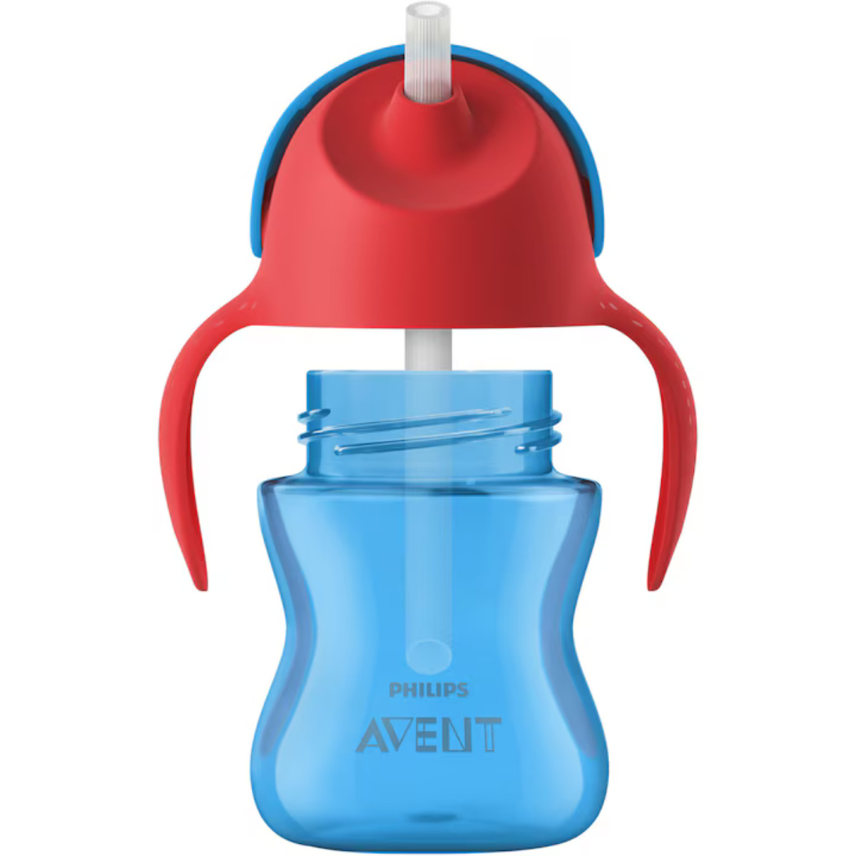 Cana cu pai flexibil Philips Avent, +9 luni, albastru, 200 ml, SCF796/01 [0]