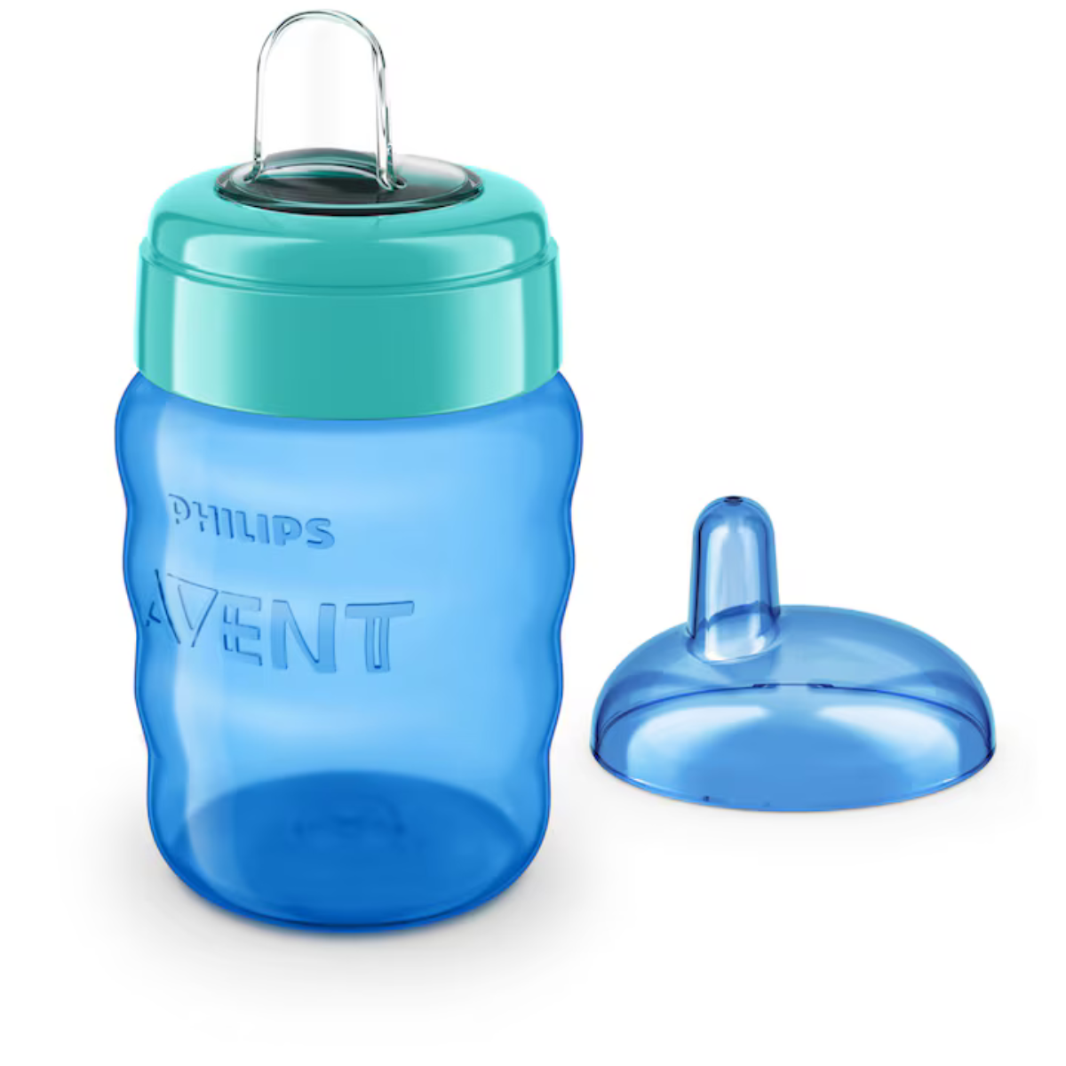 Cana cu tetina de formare Philips Avent, +9 luni, bleu, 260 ml, SCF553/05 [0]