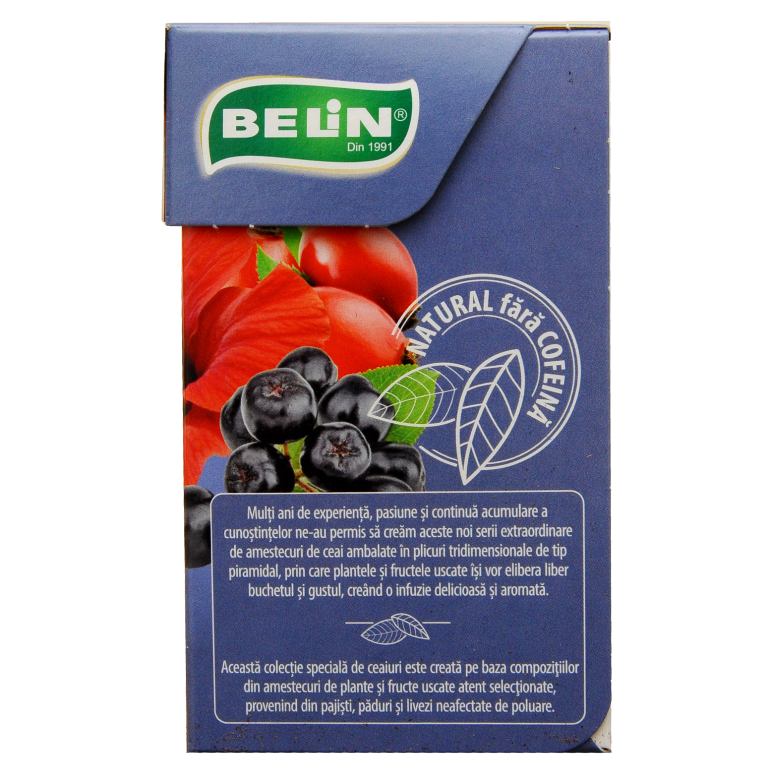 Ceai Fructe de Padure Albastre Belin, 20 plicuri piramidale, 40 gr [2]