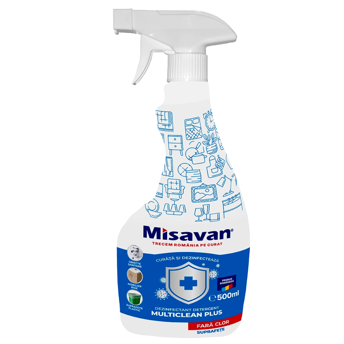 Dezinfectant detergent Misavan Multiclean Plus, 500 ml [0]
