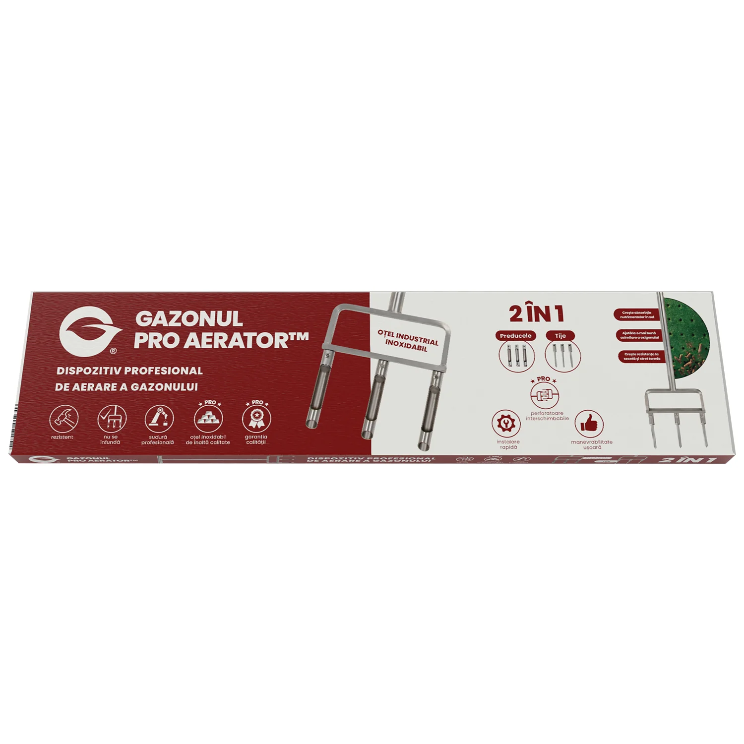 Dispozitiv PRO Aerator, profesional, 2 in 1, cu tije si preducele [5]