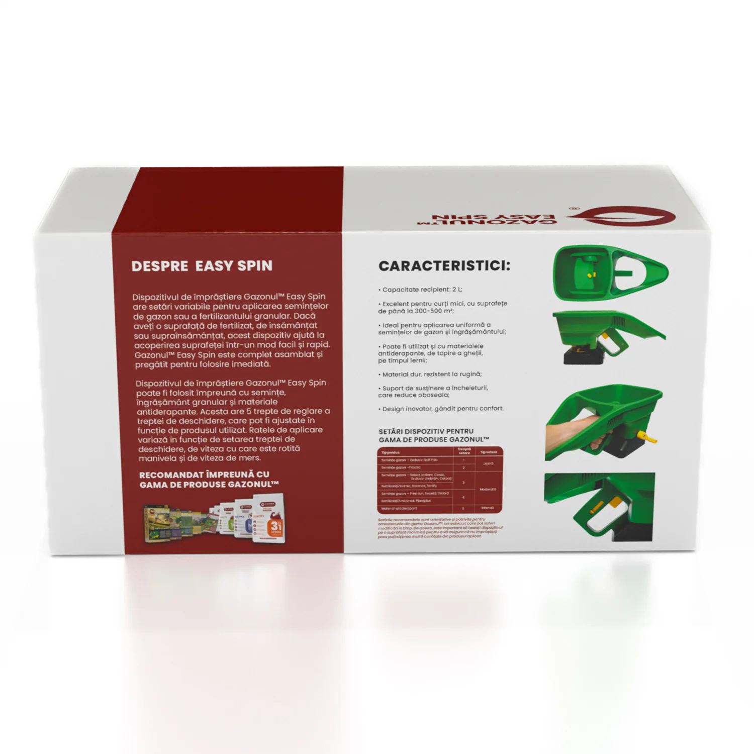 Distribuitor manual Easy Spin - capacitate 2 L pentru seminte si ingrasaminte [7]