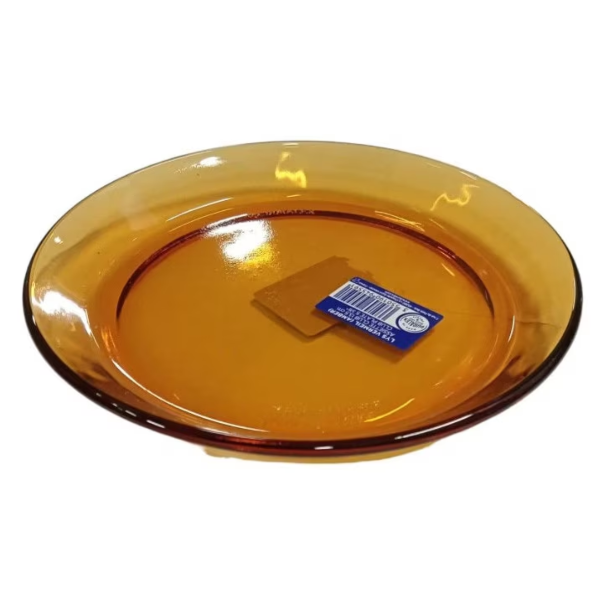 Farfurie desert Duralex LYS AMBER, Sticla securizata, Portocaliu, 13.5cm [1]