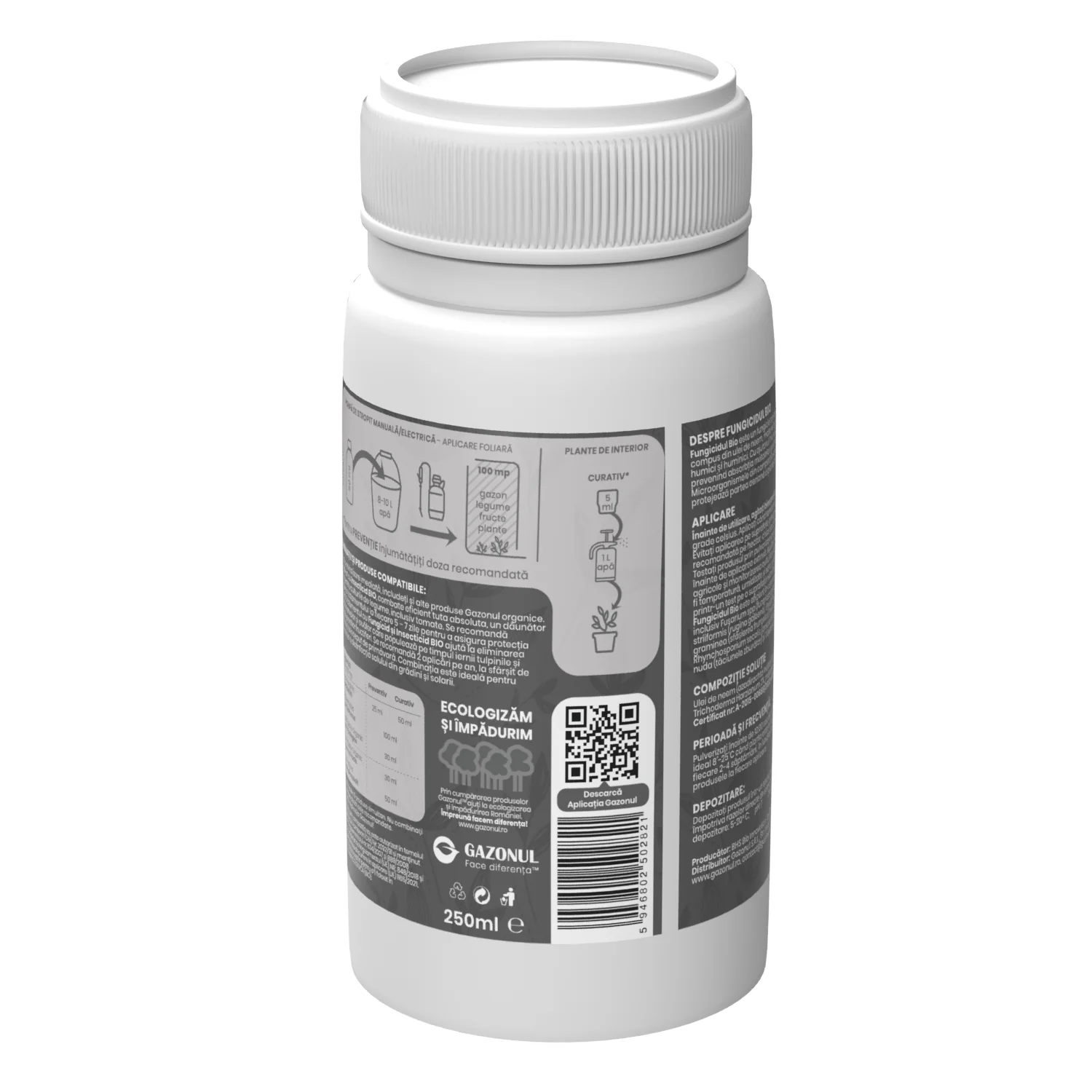 Fungicid BIO, cu spectru larg, pentru protectie si combatere, 250 ml [1]