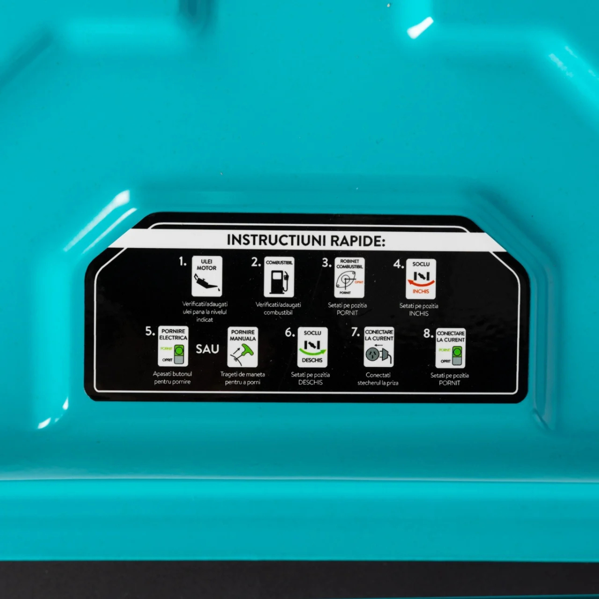 Generator Detoolz 2.5kW 2 prize 230V benzina, 4T, pornire manuala 15L fara roti G01 [13]