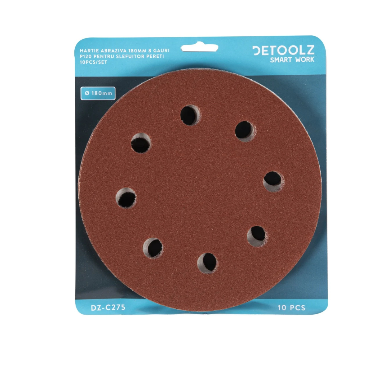 Hartie abraziva P120 8gauri 180mm (1buc=10pcs) [1]