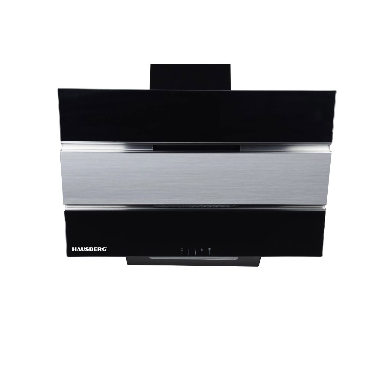 Hota Incorporabila decorativa Hausberg HB-1825NG, 60 cm, putere de absorbtie 450m3/h, Filtru aluminiu, Negru [1]