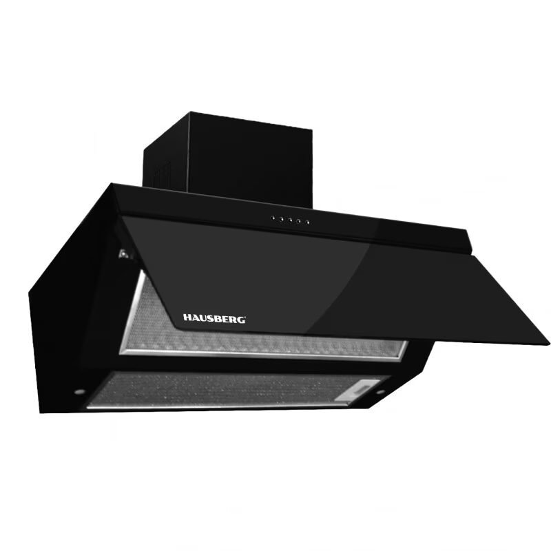 Hota incorporabila decorative Hausberg HB-1270, 190 W, Putere de absorbtie 450 m3/h, 60 cm, Negru [1]