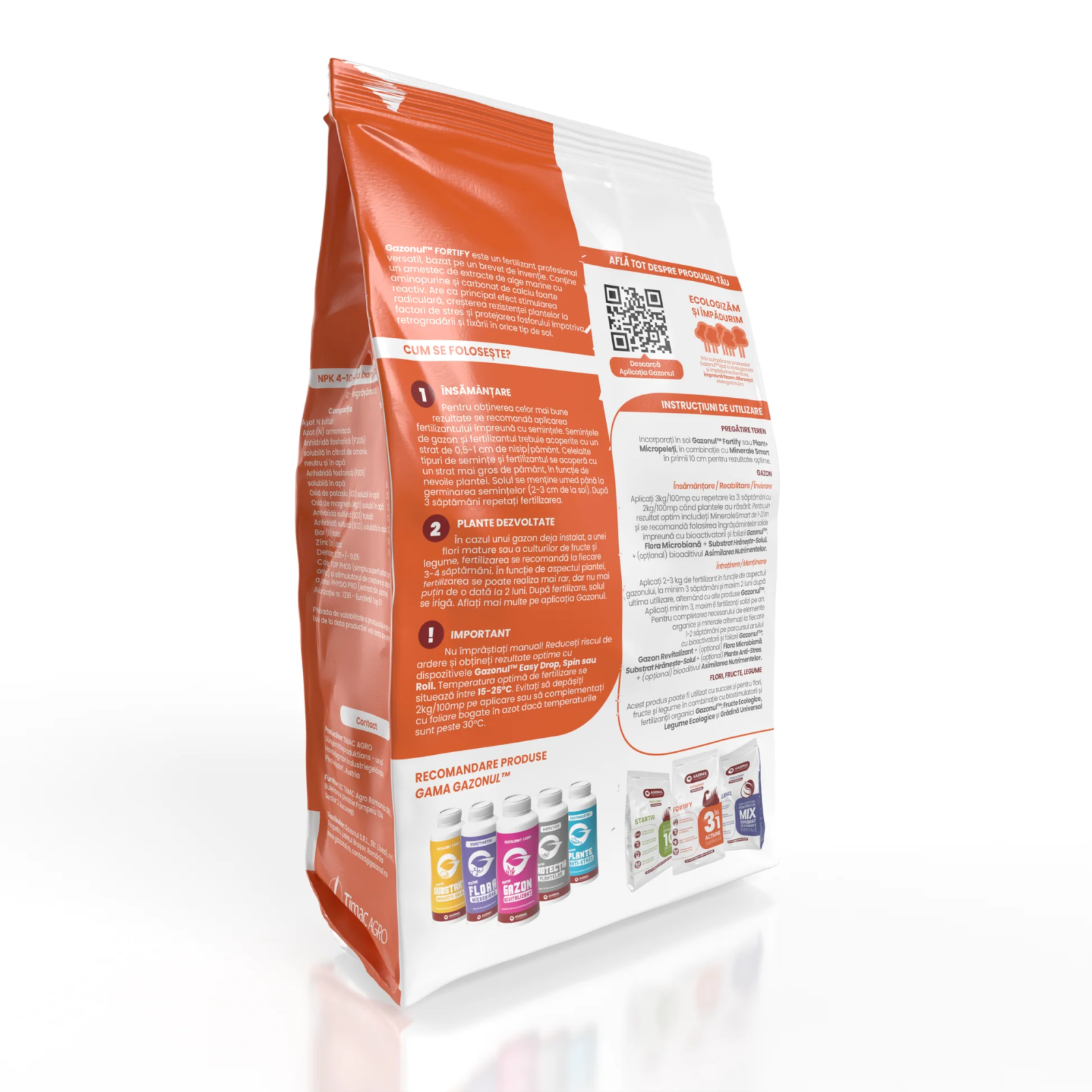 Ingrasamant gazon Fortify pentru radacini puternice si rezistenta la stres, 3 KG [3]