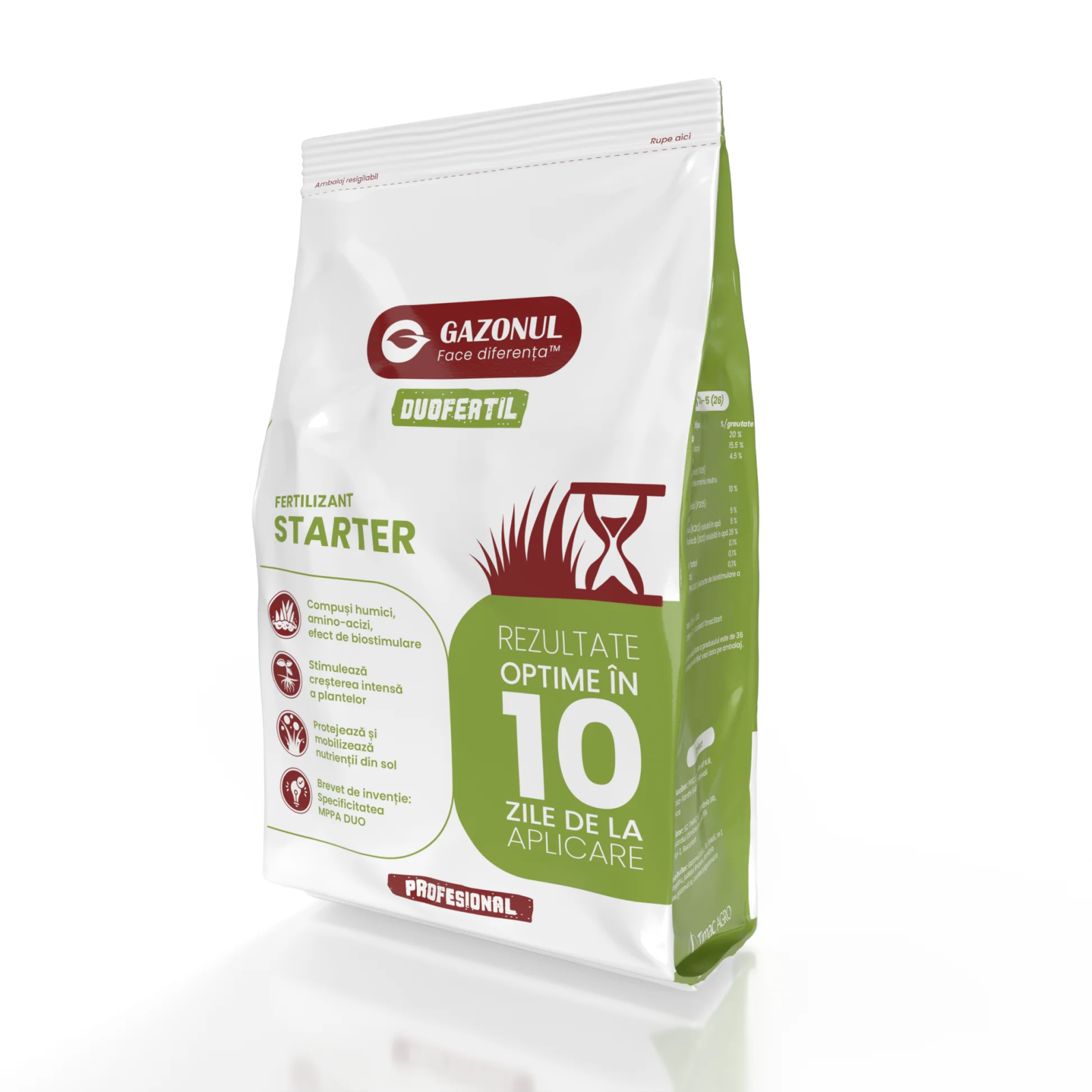 Ingrasamant gazon Starter pentru insamantare, suprainsamantare si reabilitare, 3 KG [0]