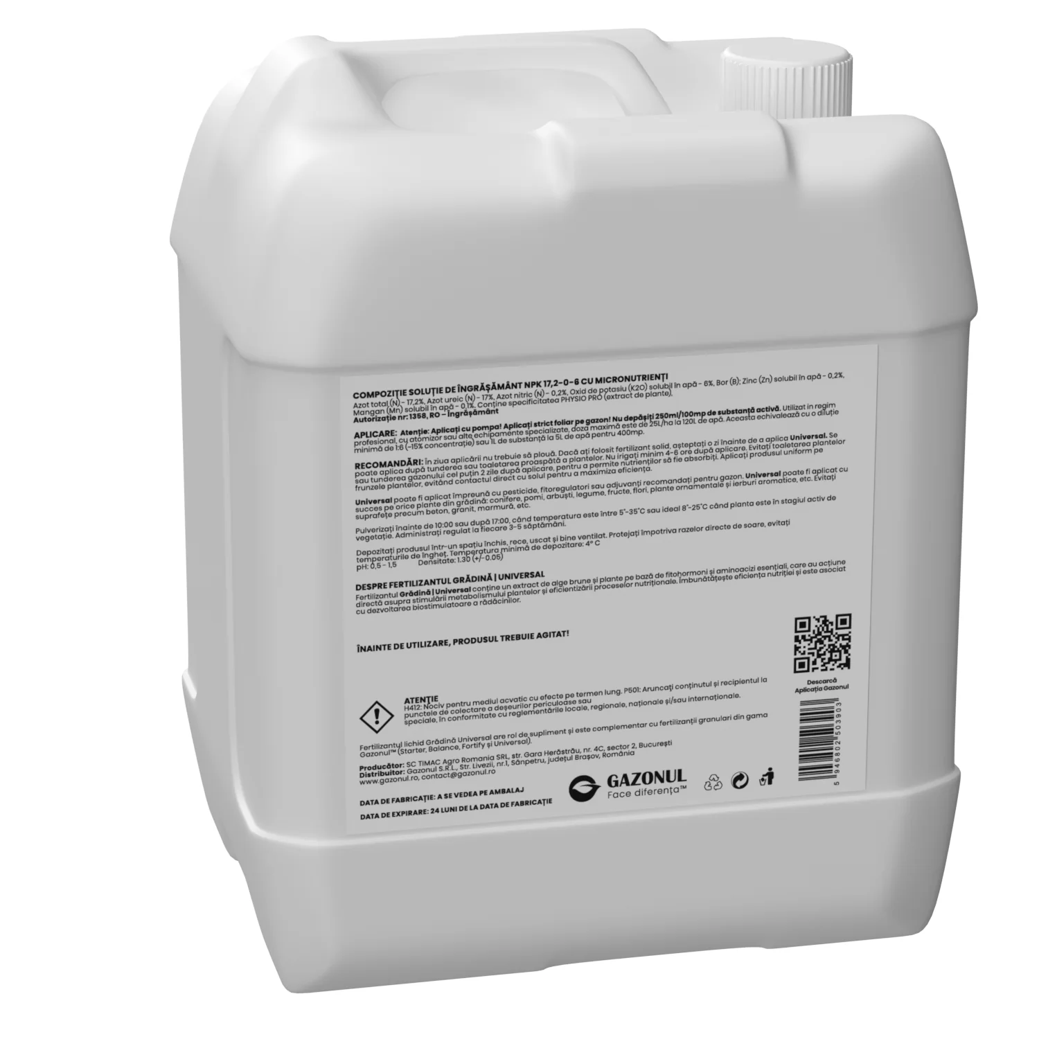 Ingrasamant Gradina Universal pentru gazon, flori si plante ornamentale, 5 L [1]