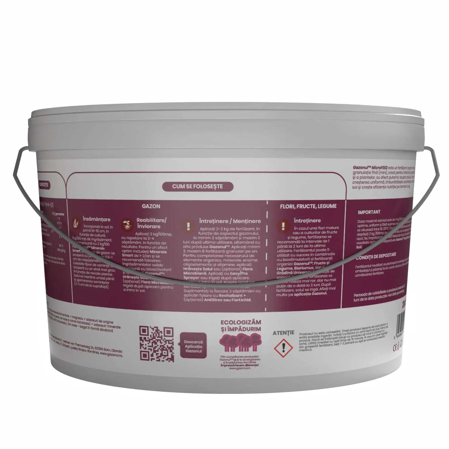 Ingrasamant MicroFeed microgranulat pentru sol fertil si nutritie de durata, 3 KG [2]