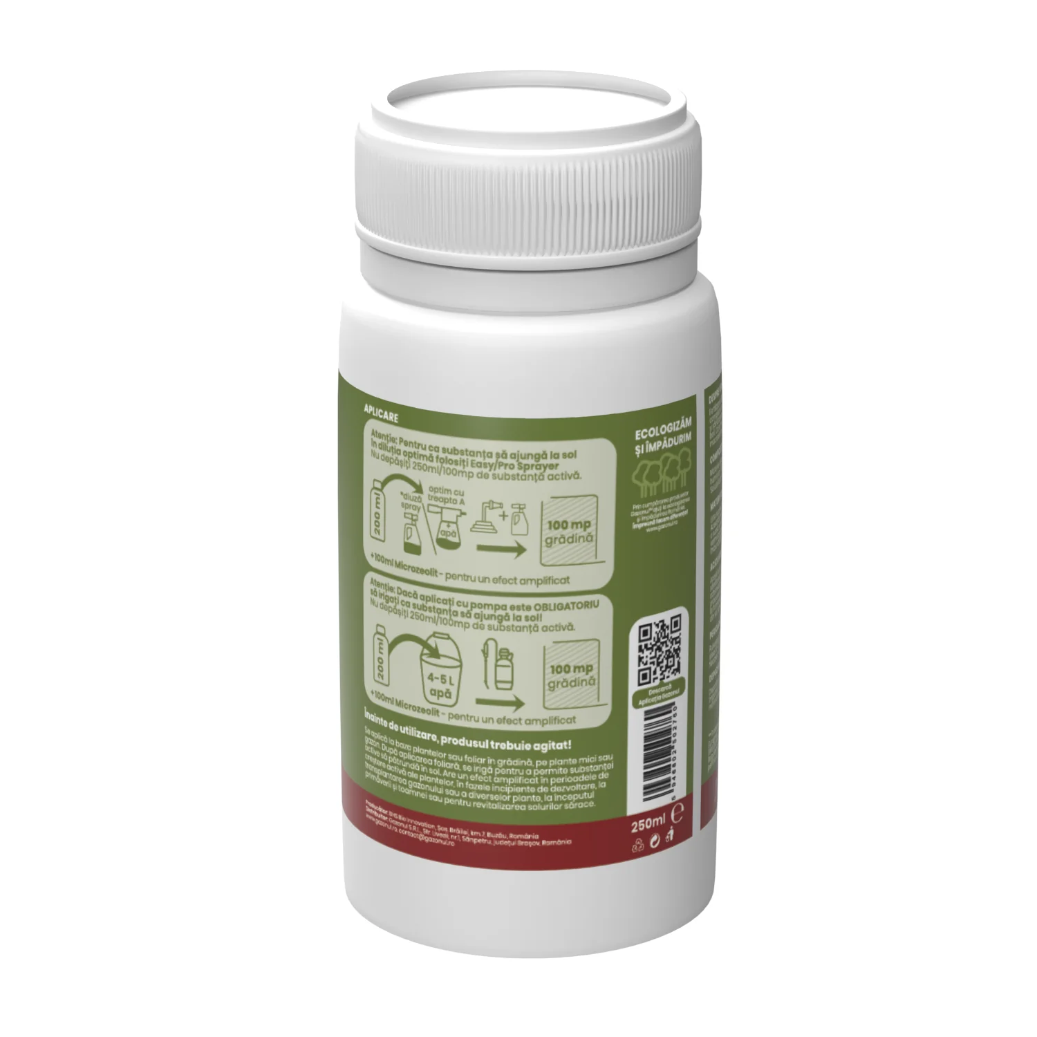 Ingrasamant Organic BioHumus, cu humus de rama, pentru gazon, legume si flori, 250 ml [1]