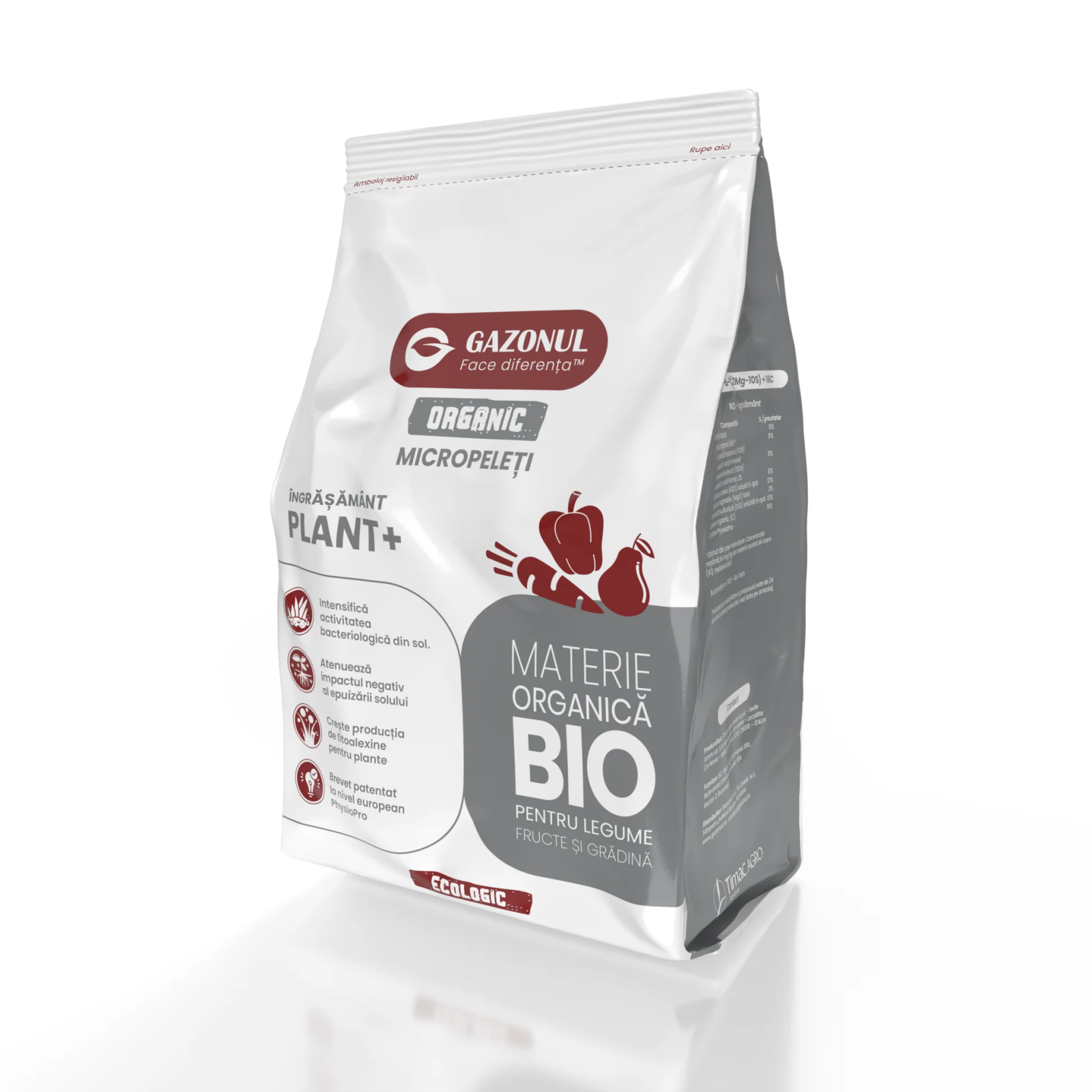 Ingrasamant Organic Plant+ Micropeleti pentru sol sanatos si recolte bogate, 6 KG [1]