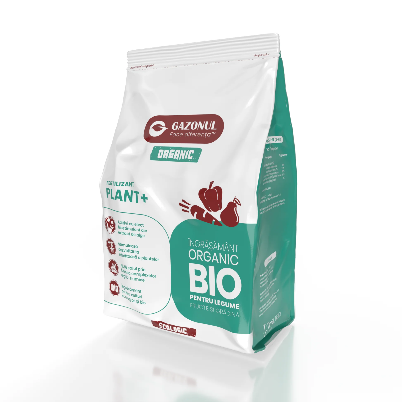 Ingrasamant Plant+ Organic pentru plante viguroase si sol fertil, 6 KG [1]