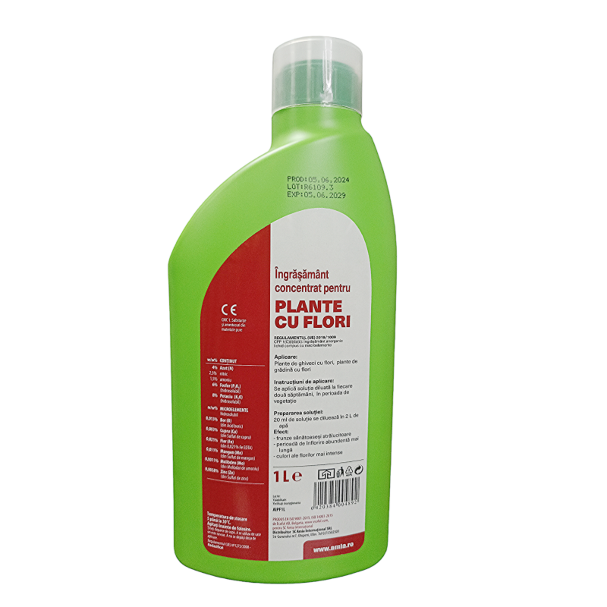 Ingrasamant plante cu flori Amia 4-6-8 + microelemente, 1 l [1]