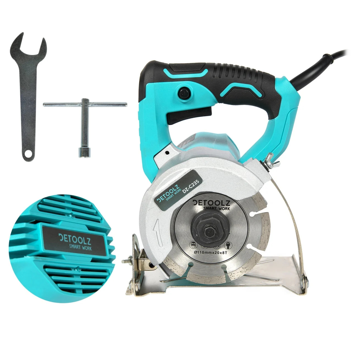 Masina pentru debitat placi ceramice Detoolz, putere 1300W, diametru disc 110mm [1]