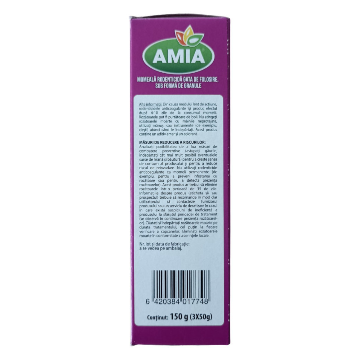 Momeala raticida sub forma de granule Amia, 150 g [2]