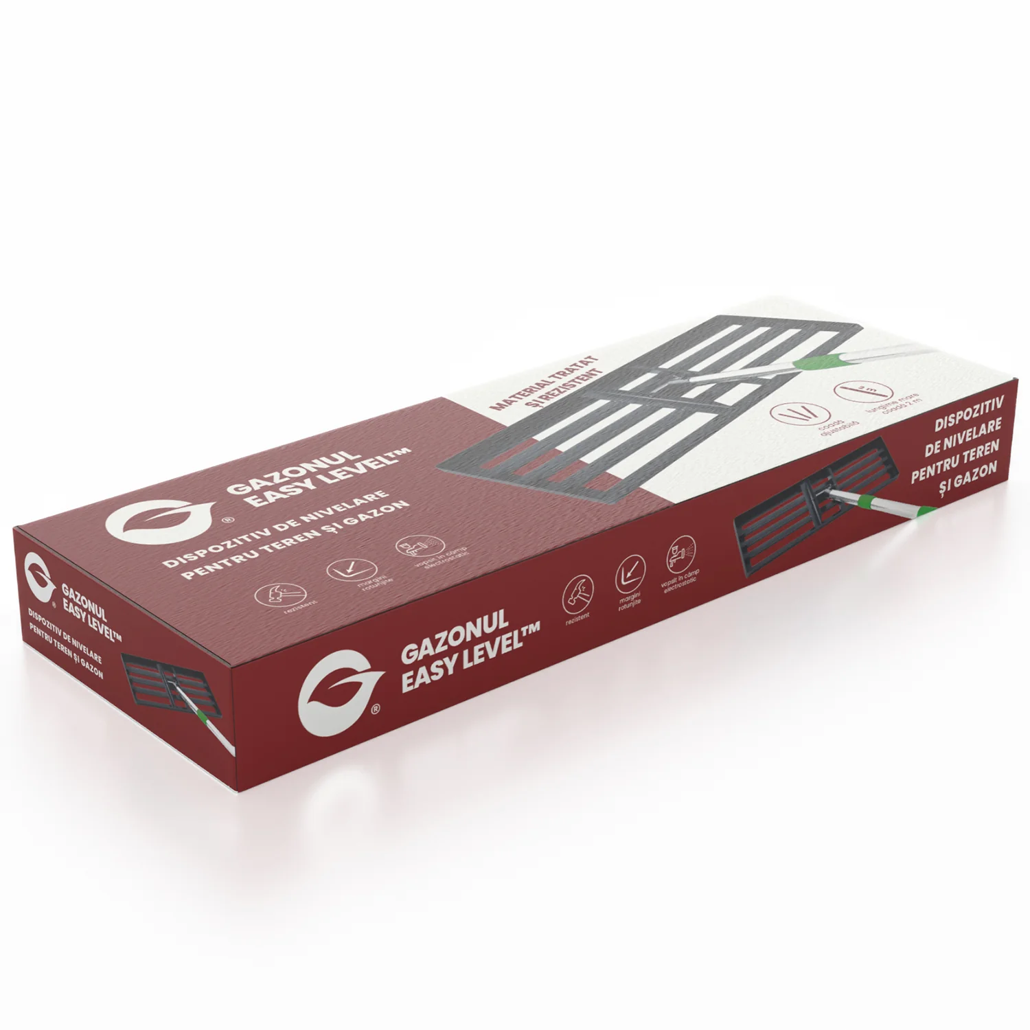 Nivelator Gazon Easy Level XL 106 x 25 cm, fabricat din otel carbon [7]