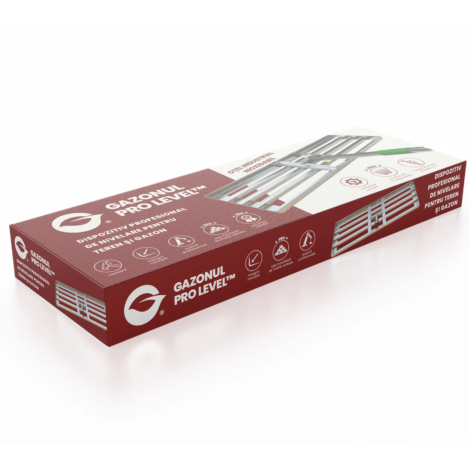 Nivelator Gazon PRO Level XL 106 x 25 cm, fabricat din otel inoxidabil [5]