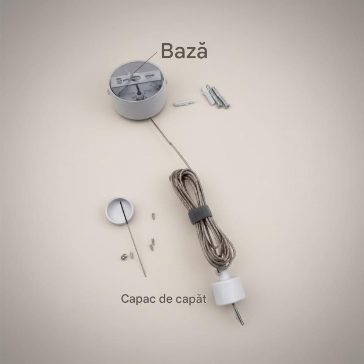 Rama pentru cablu de alimentare si conector tub neon, Spin SPN6850G,1 buc [1]