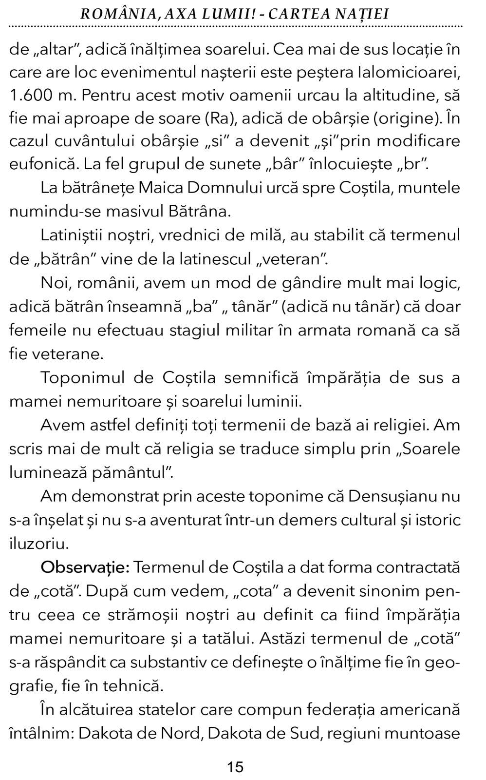 ROMANIA, AXA LUMII! CARTEA NATIEI [5]