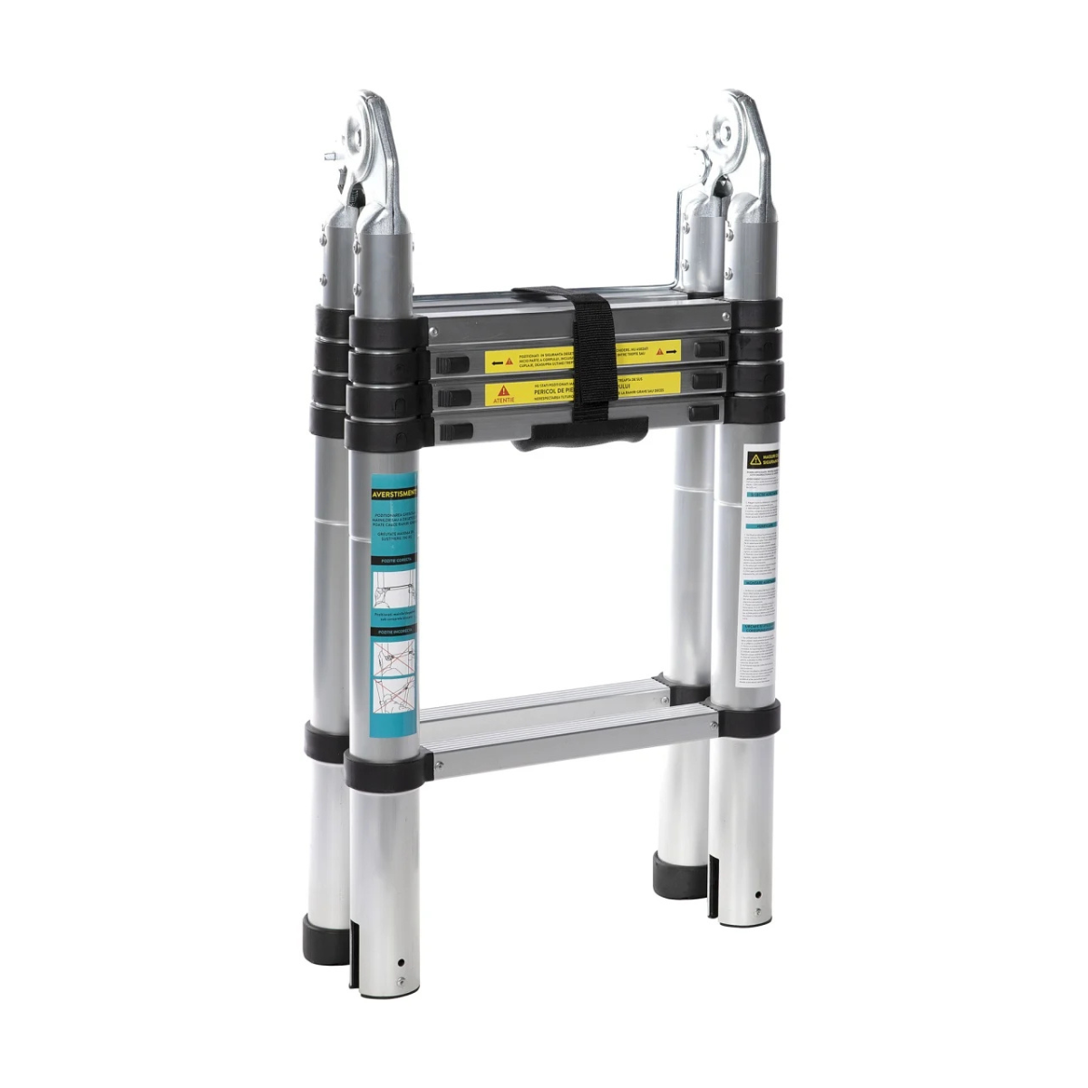 Scara telescopica dubla 3.2m - 10 trepte [0]