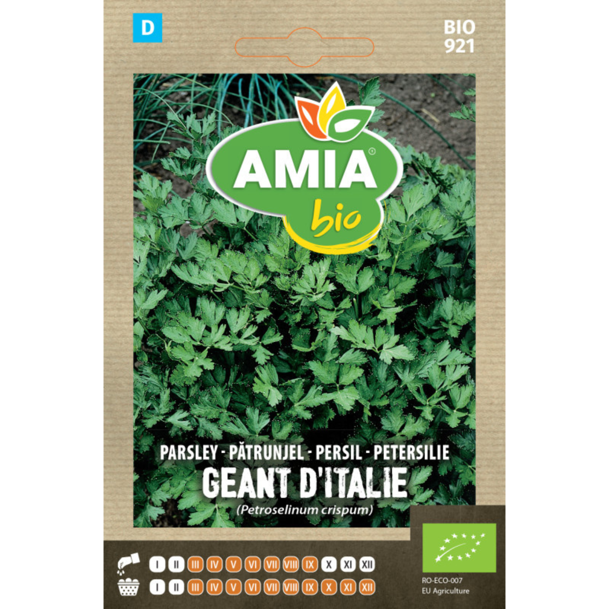 Seminte bio de patrunjel Geant d'Italie Amia, 2 g [0]