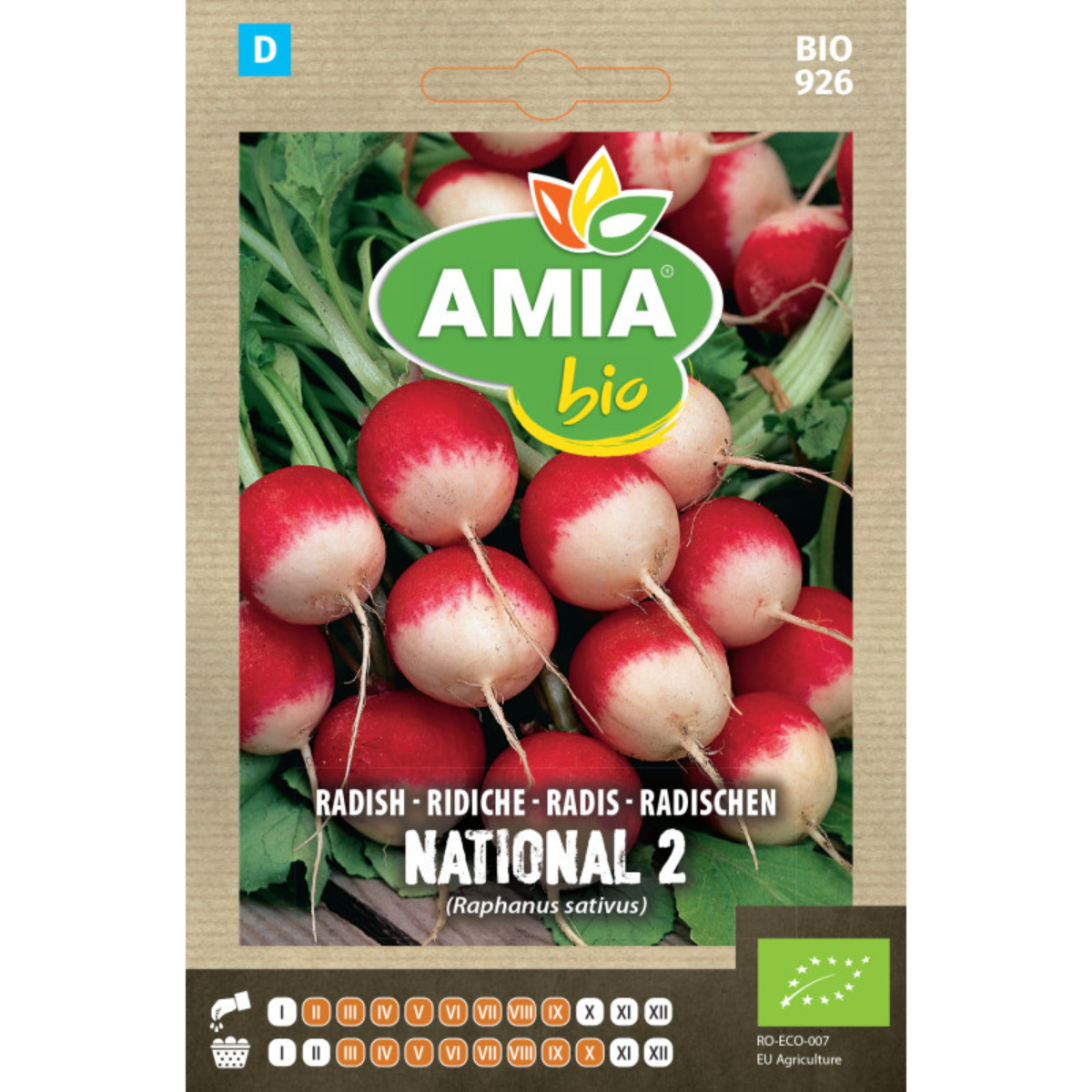 Seminte bio de ridichi National 2 Amia, 2 g [0]