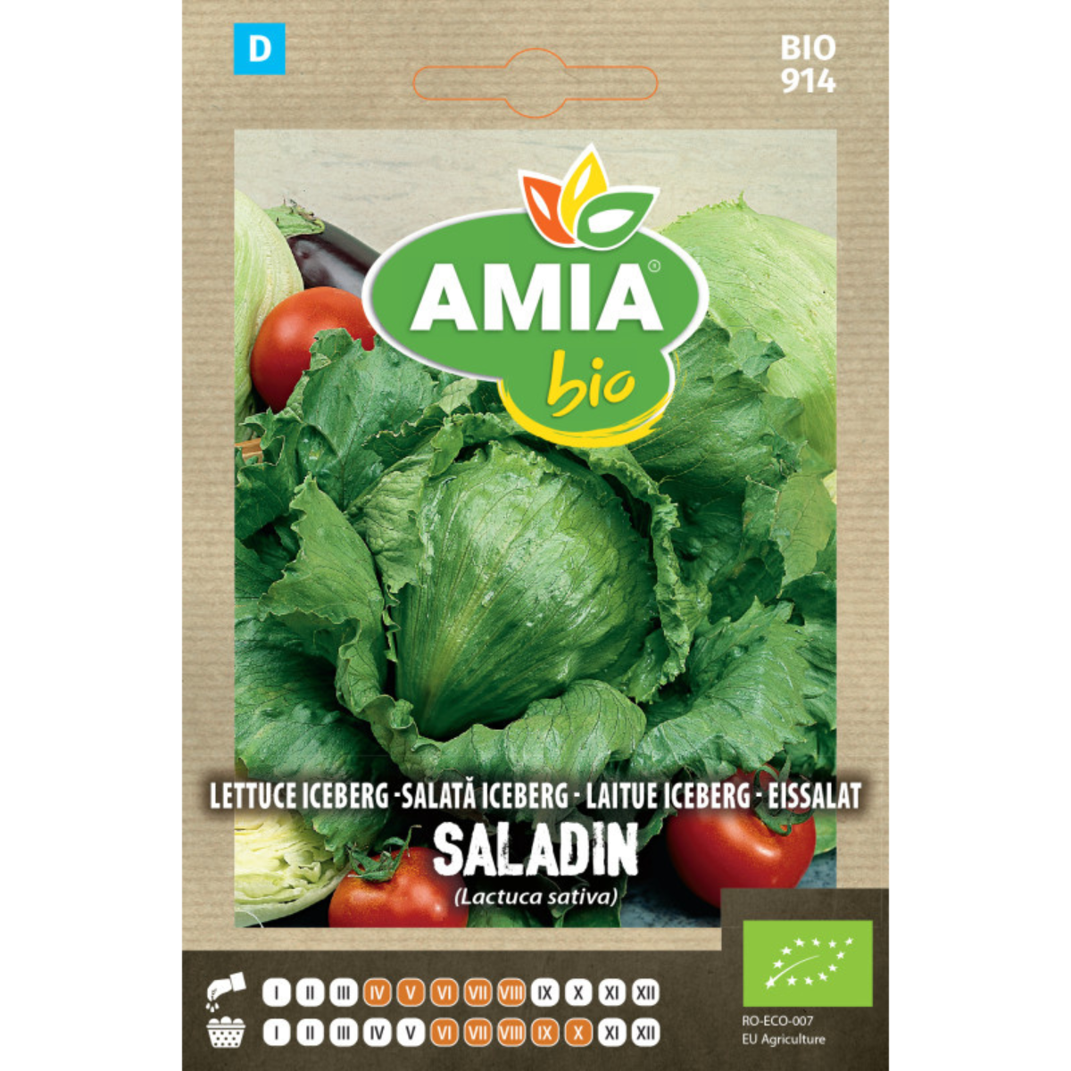 Seminte bio de salata iceberg Saladin Amia, 2 g [0]