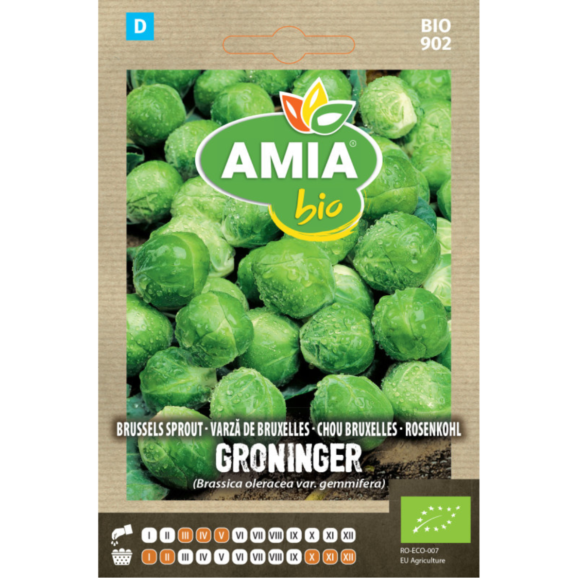 Seminte bio de varza de Bruxelles Amia Groninger, 2,5 g [0]