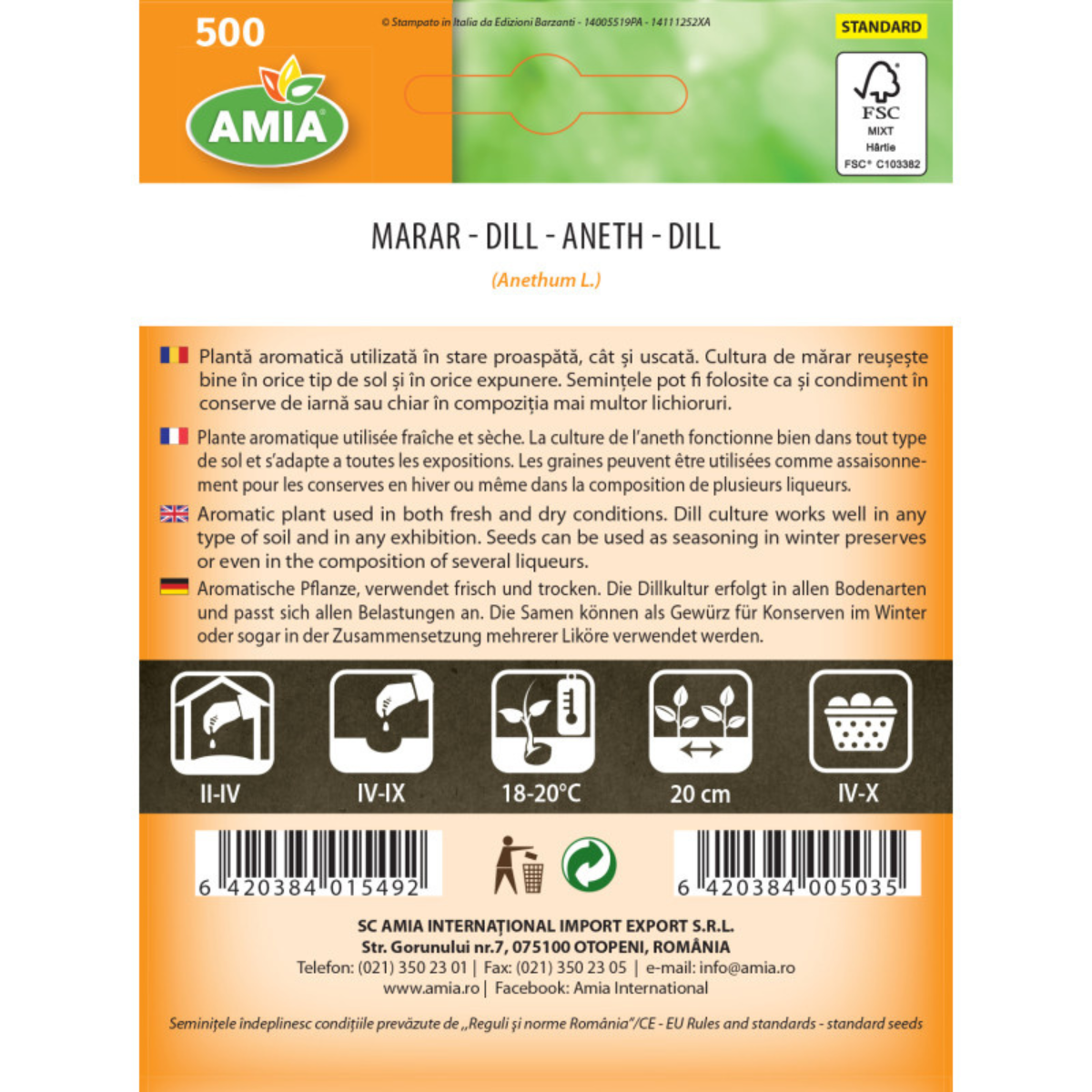 Seminte de Amia Marar commun, 5 g [1]