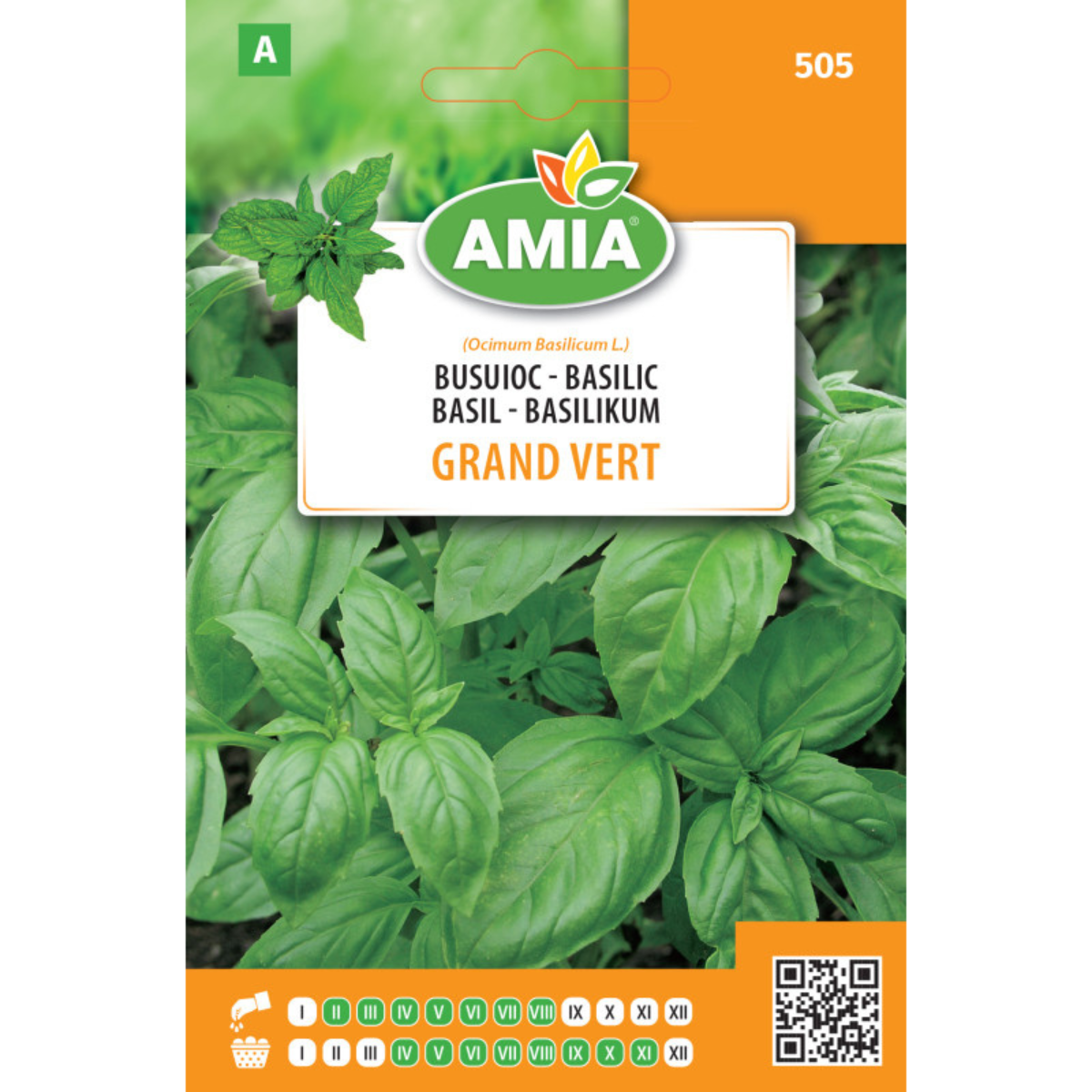 Seminte de busuioc Amia Grand Vert, 3 g [0]
