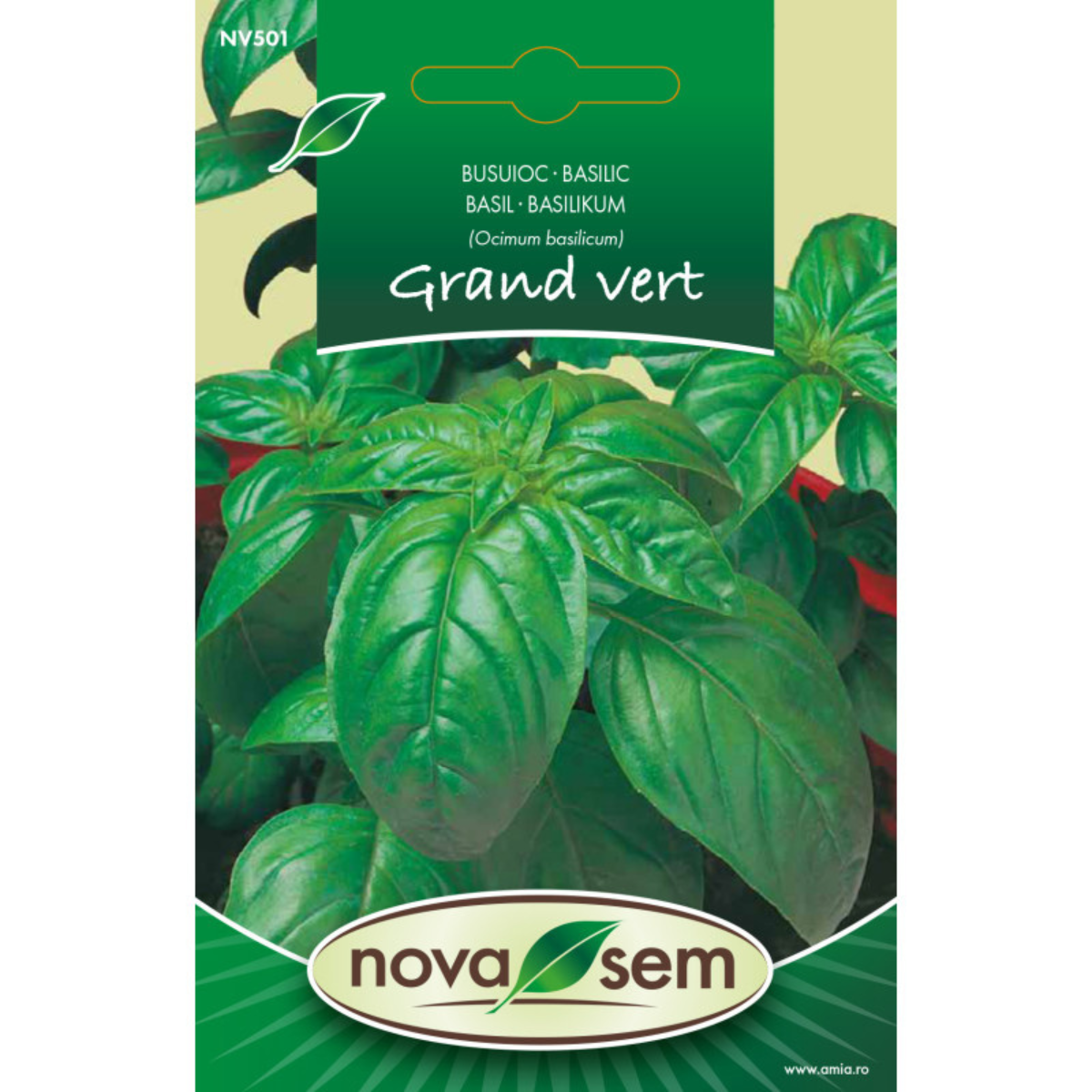 Seminte de busuioc Grand vert Novasem, 2 g [0]