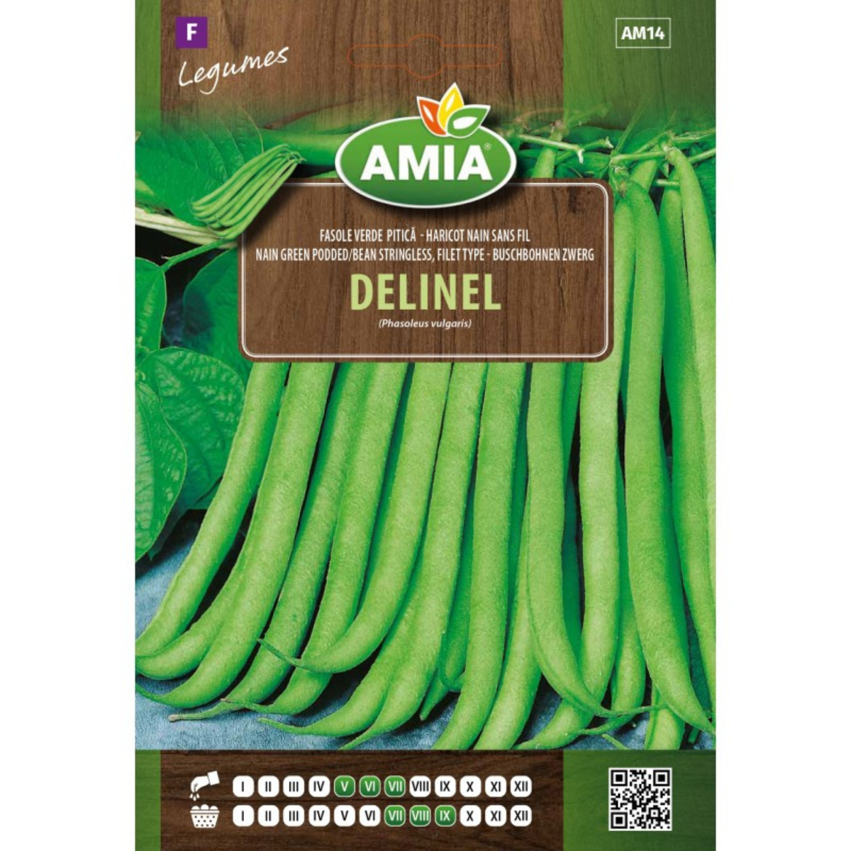 Seminte de fasole verde pitica Amia Delinel, 35 g [0]