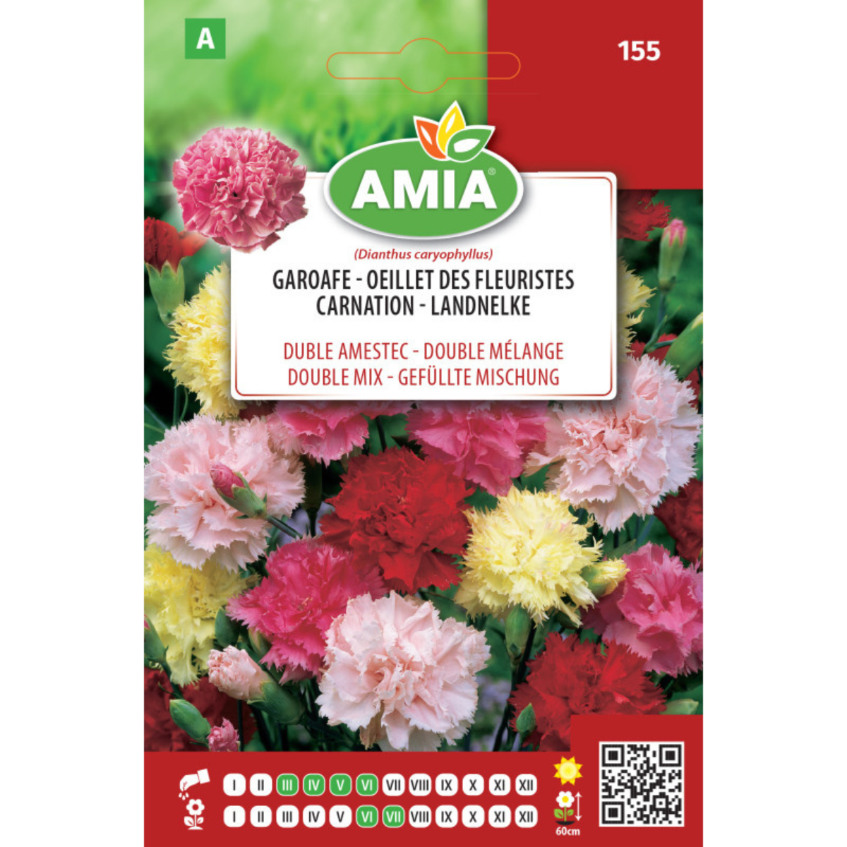 Seminte de flori Amia Garoafe duble amestec culori, 0,5 g [0]